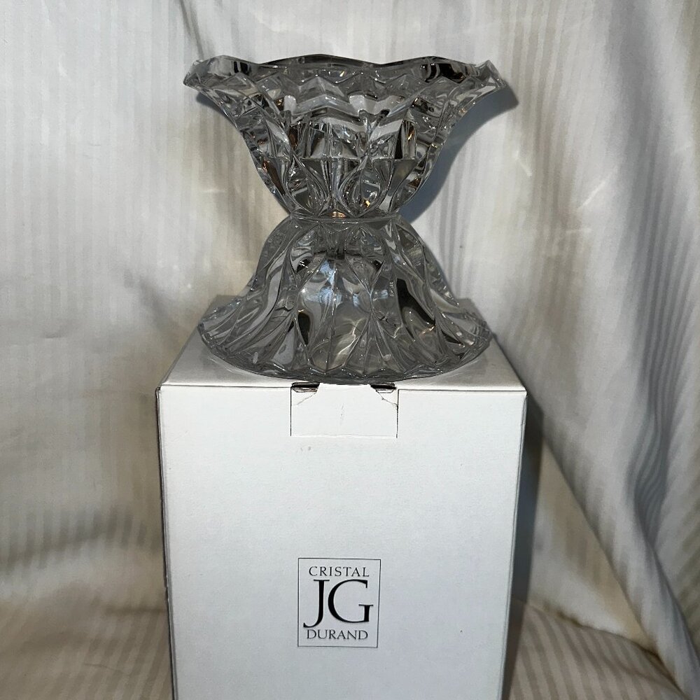 BRAND NEW IN BOX! JG CRISTAL DURAND BOUGEOIR CALLIOPE MULTI USE CANDLE HOLDER